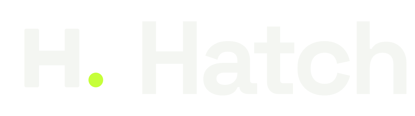 Hatch horizontal lockup on dark